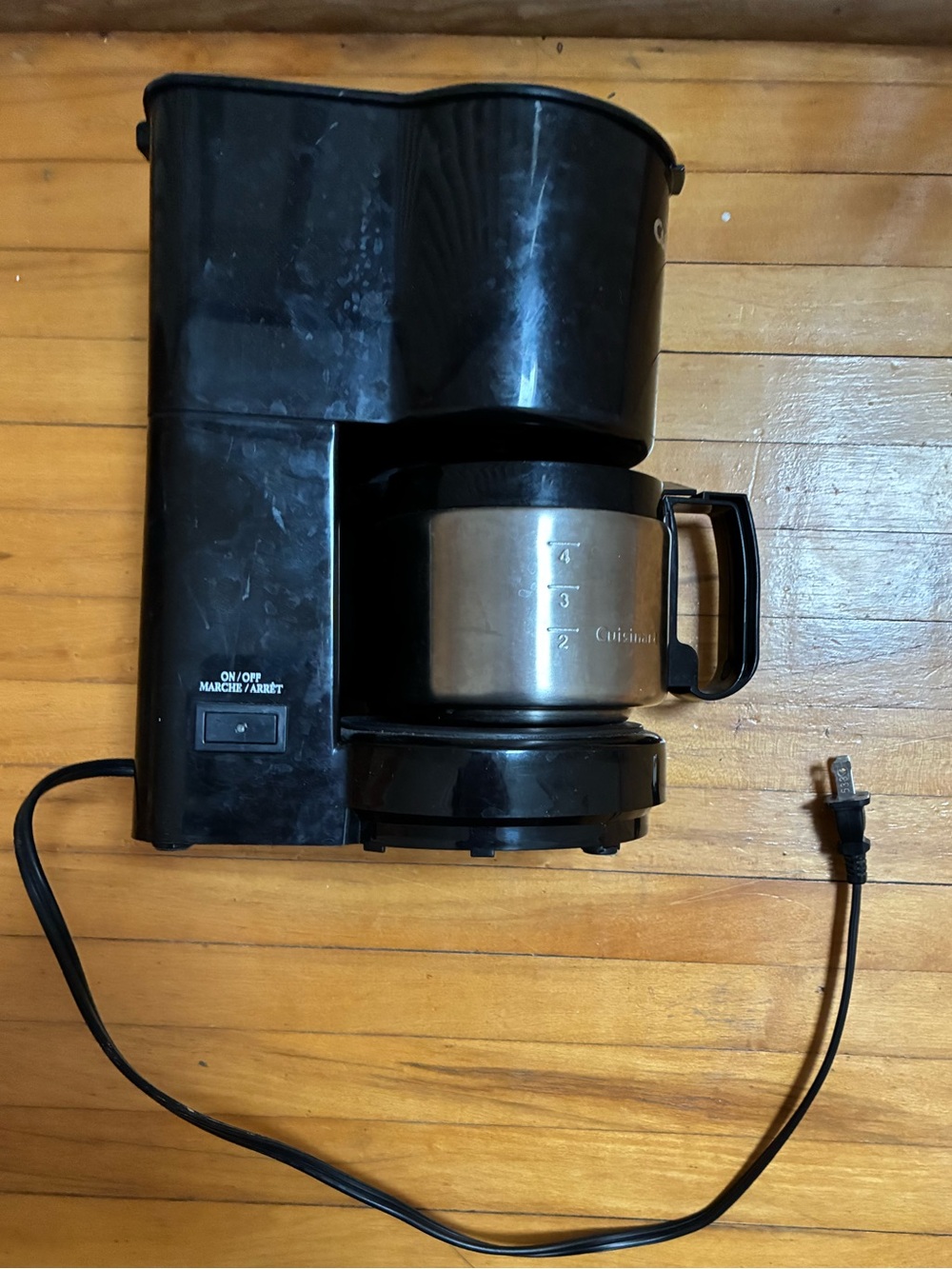 Cuisinart Black Coffee Maker with Stainless Steel Carafe